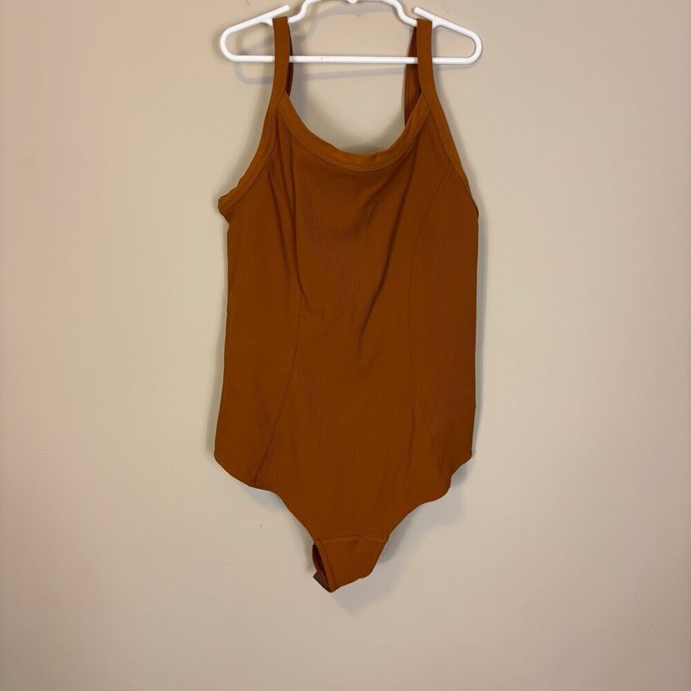 Lululemon Orangish-Brown‎ Ribbed Thong Bodysuit Lululemon 2